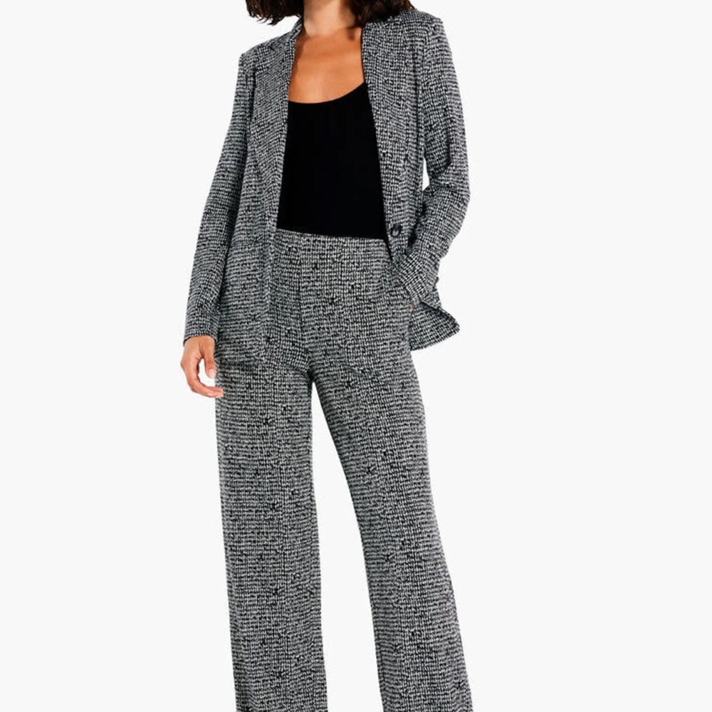 Nic And Zoe Print Blazer Jacket Size XXL Women Office Career Stretch Pockets